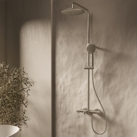 Vincea Desire VSFS-1D1TBN с термостатом и изливом, вороненая сталь