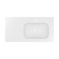 Vincea Elise 100 см VCB-4EL100MW-R Corian, правая, белая матовая