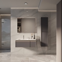 Vincea Elise 100 см левая, подвесная, серая матовая Soft-touch