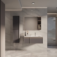 Vincea Elise 100 см правая, подвесная, серая матовая Soft-touch