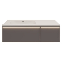 Vincea Elise 119 см VMC-4EL120MG-L левая, подвесная, серая матовая Soft-touch