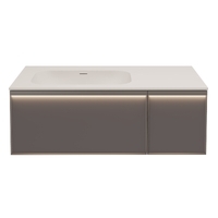 Vincea Elise 99 см VMC-4EL100MG-L левая, подвесная, серая матовая Soft-touch