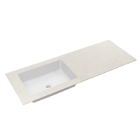 Vincea Luxe 140 см VWTB-4LX140QBG-L левая, цвет бежевый