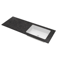 Vincea Luxe 140 см VWTB-4LX140VB-R с интегрированной раковиной, правая, черный Versace