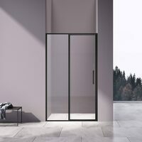Vincea Slim 8mm 120x195 VDP-4SL120CLB стекло прозрачное, профиль черный