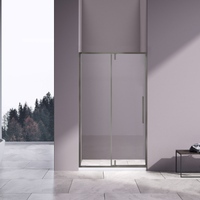 Vincea Slim-N 100x195 VDP-4SN100CLGM стекло прозрачное, профиль вороненая сталь