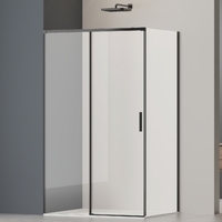 Vincea Soft 2 110x80 VSR-3SO28011CLB стекло прозрачное, профиль черный