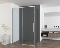 Vincea Ultima 100x90 VSR-7UL9010CL стекло прозрачное, профиль хром