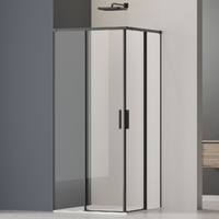 Vincea Soft 2 90x90 VSS-3SO2900CLB стекло прозрачное, профиль черный