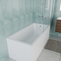 Vincea VBT-2G150-FR 150х70 с каркасом, пристенная, белая