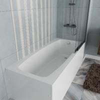 Vincea VBT-2S170-FR 170х75 с каркасом, пристенная, белая