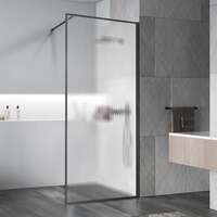 Vincea Walk in HP Art 90 см VSW-1HP900FLGM стекло рифленое, профиль вороненая сталь