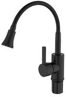 Voda KF519B с гибким изливом, черный матовый
