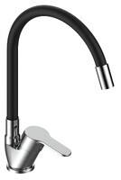 Voda Tide TD519B гибкий излив, хром, черный