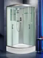 WeltWasser WW500 WERRA XL 902 90x90 стекло прозрачное, профиль хром