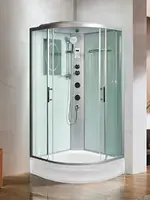 WeltWasser WW500 WERRA XL 904 90x90 стекло прозрачное, профиль хром