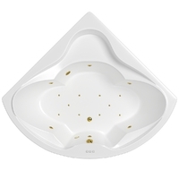 Whitecross KONSUL 150x150 0110.150150.100.RELAX.GL белая, форсунки золото