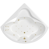 Whitecross KONSUL 150x150 0110.150150.100.ULTRA.GL белая, форсунки золото